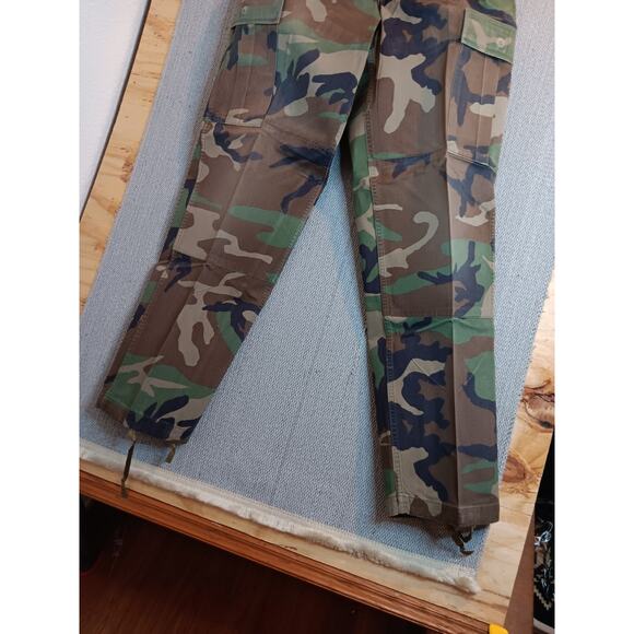 Army Combat Vintage Cargo Trousers Small-Regular 30X32 Woodland Camo Unisex Hunt - Picture 4 of 15